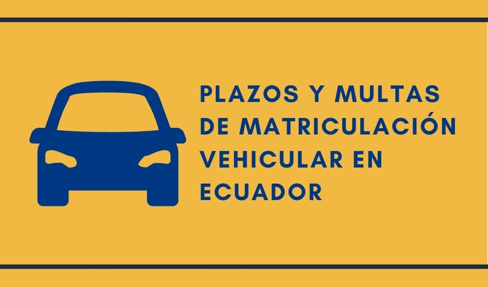 Plazos y Multas de Matriculación Vehicular en Ecuador